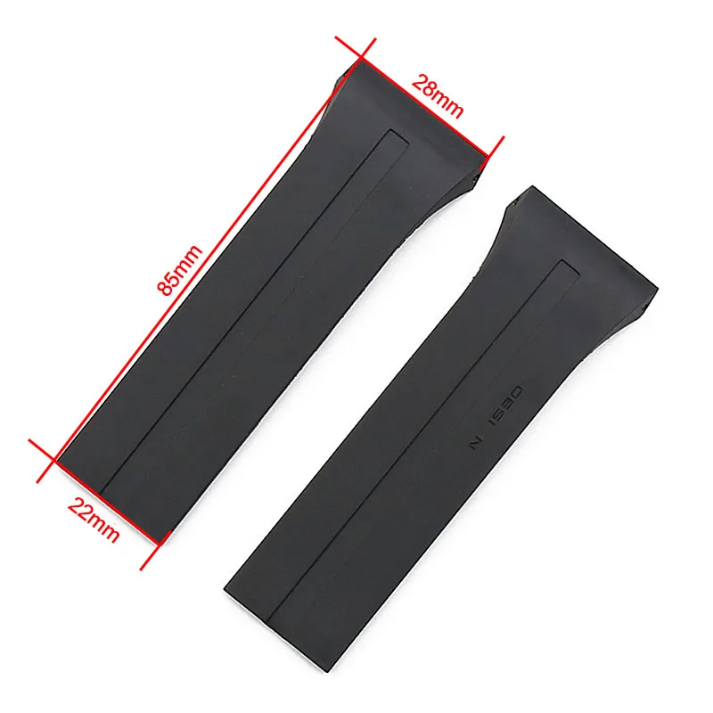 Rubber strap men's watch accessories outdoor sports waterproof watch with women's bracelet for porsche design P6750 watch band