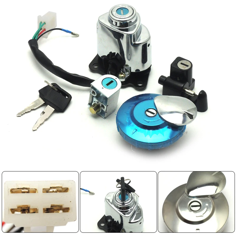 

Ignition Fuel Gas Cap Steering Lock Set for Honda Shadow Steed VLX 600 ACE750 Ignition Fuel Gas Cap Steering Lock Set