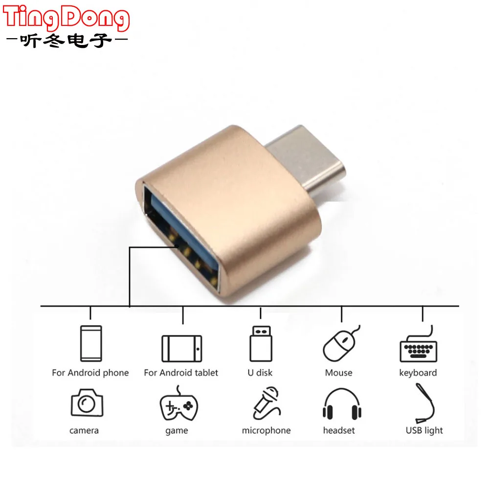 

Type-C OTG 2.0 Hug Converter Type-C OTG Adapter for Android Phone For Samsung Cable Card Reader Flash Drive OTG Cable Reader