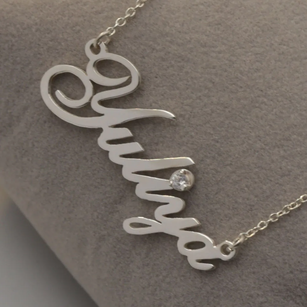 Ожерелье из серебра 925 пробы с кристаллами|necklace with|necklace with namename necklace |