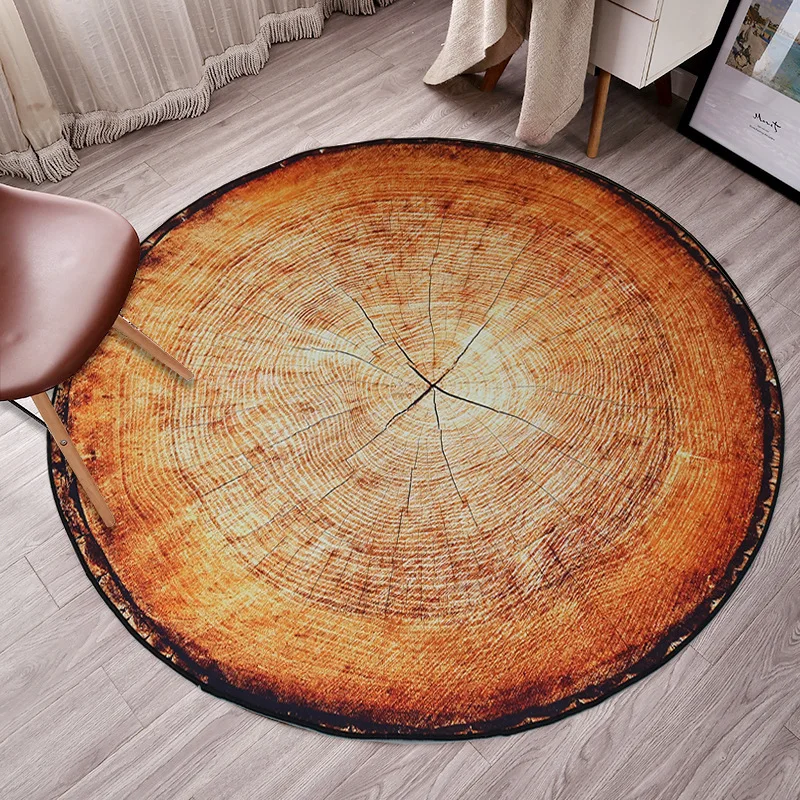 New Tree Rings Round Carpet for Living Room 3D Dry Wood Parlor Kids Bedroom Chair Rugs Bathroom Non-slip Mat alfombra tapetes New Tree Rings Round Carpet for Living Room 3D Dry Wood Parlor Kids Bedroom Chair Rugs Bathroom Non-slip Mat alfombra tapetes