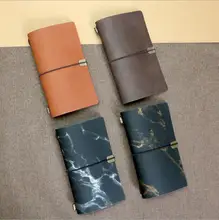 Dilosbu bullet journal notebook pape travel journal marble leather cover daily planner mini notebook travelers notebook refill paper high leather journal notebook mini stitched 80 x 105mm