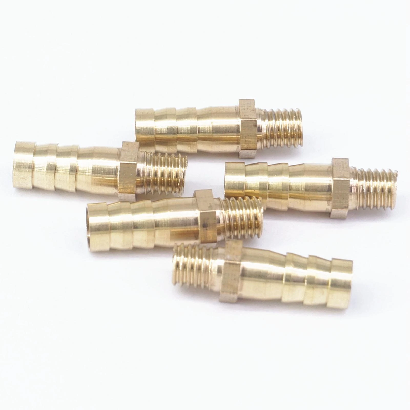 LOT 5 Hose Barb I/D 19mm x 1/2 BSP Male Thread Brass Coupler Splicer Connector Fitting for Fuel Gas Water 