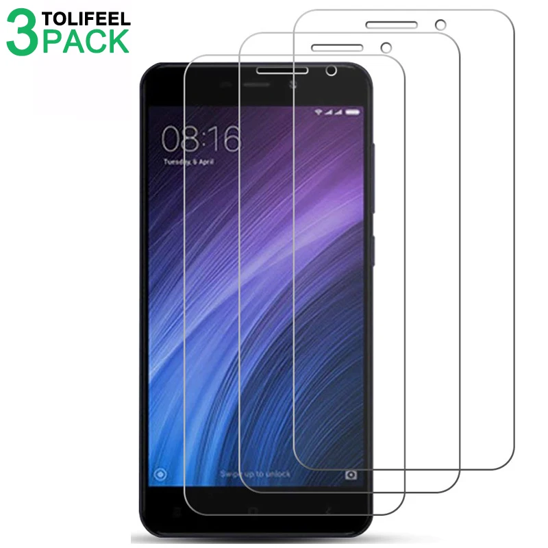 3PCS Tempered Glass For Xiaomi Redmi 4A 4X Screen Protector 2.5D 9H Protective Film For Redmi 4X On Glass Redmi 4A