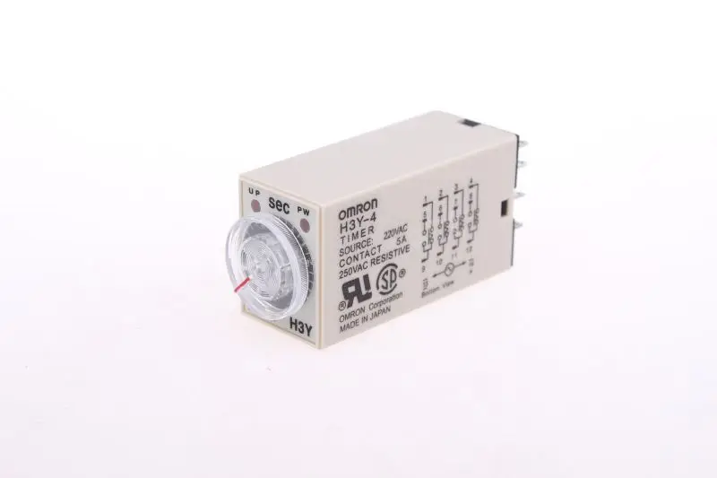 

H3Y-4 AC 220V 4PDT 0-10s 10 seconds14 Pins Plug in Power on Time Delay Relay