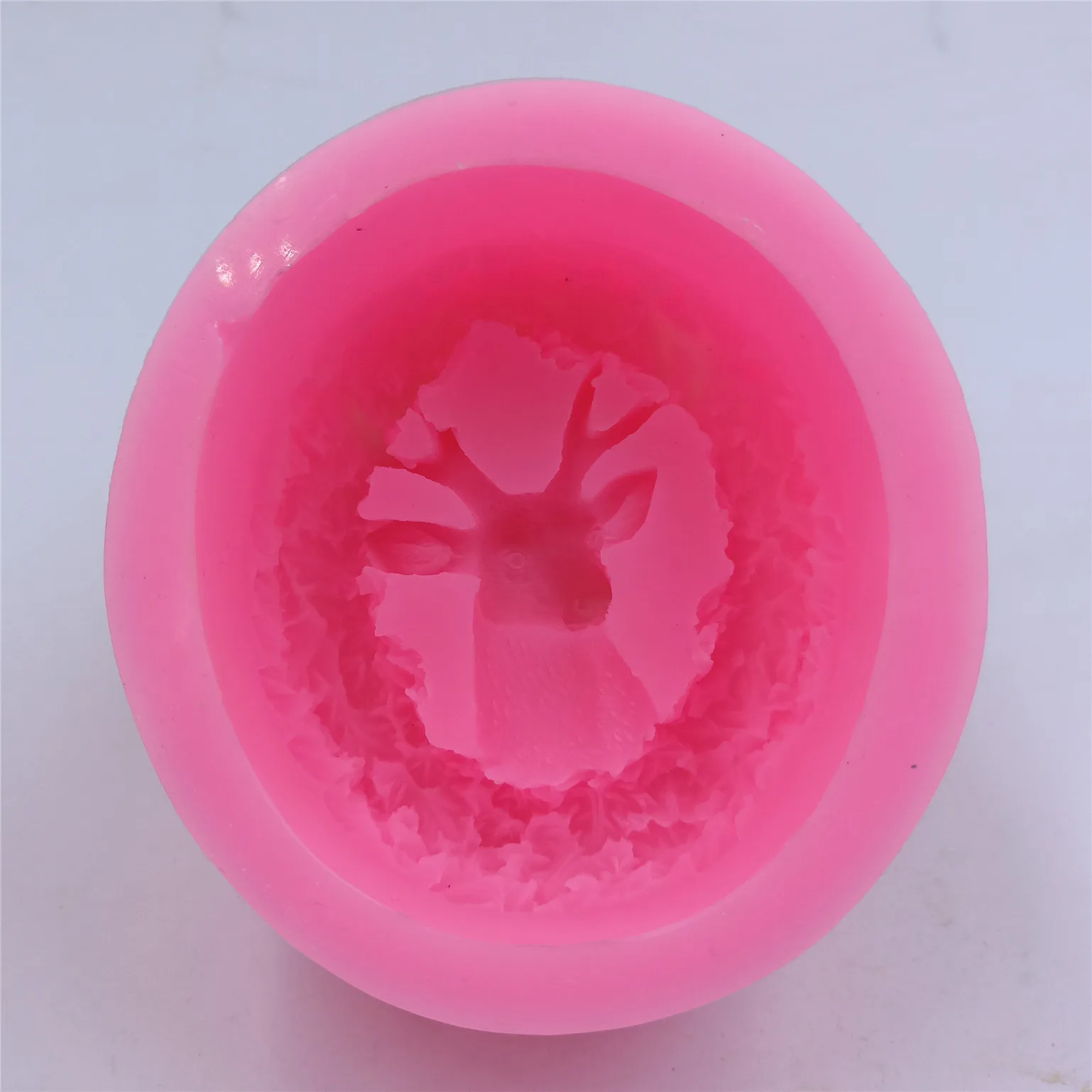 Deer Head Design Soap Candle Mold Food Grade Chocolate Cake Molds Decorating Aromatherapy Gypsum Mold