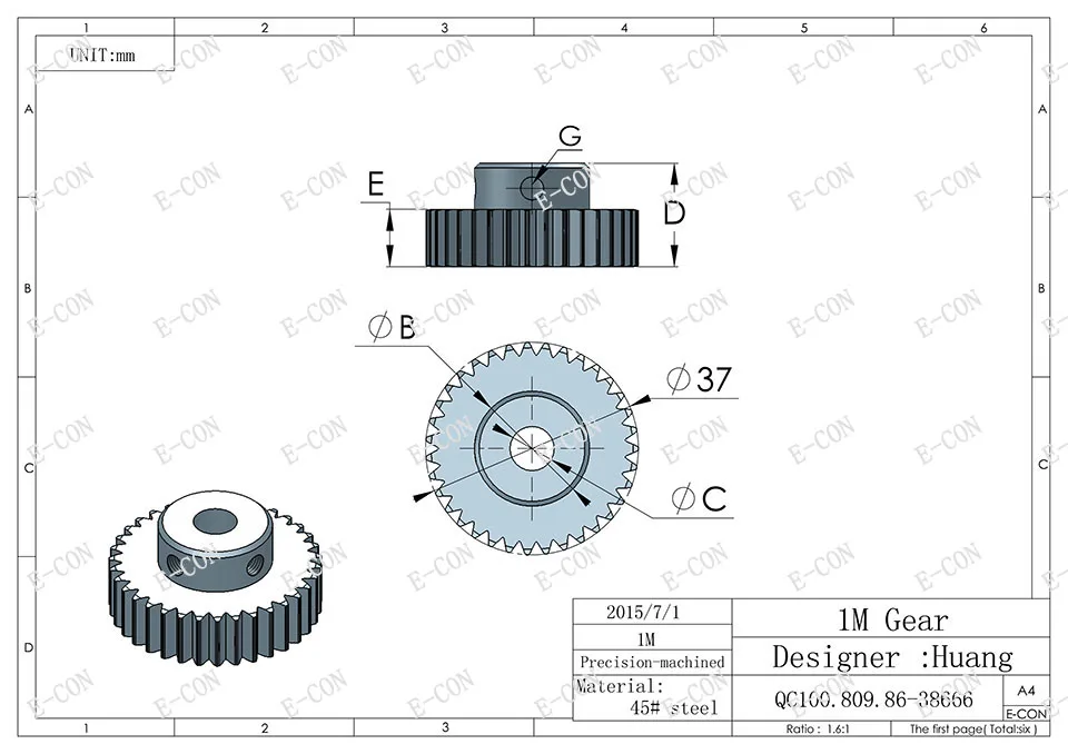 1pcs 1M35T 6.35mm/12.7mm/6mm/7mm/8mm/10mm/12mm/14mm/15mm/16mm/17mm Bore Hole 35 Teeth 1 Module Motor Metal Gear Wheel Top Screw