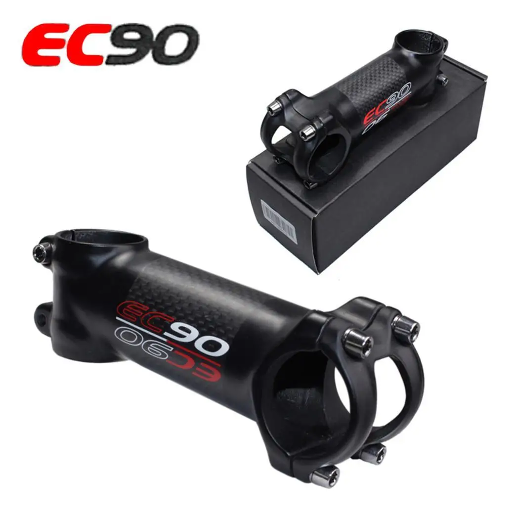 EC90 алюминий+ углеродного волокна стояк штанга стержня углеродного волокна велосипед ультра-легкий стволовых ручка из карбона 28,6-31,8 мм 6 градусов 17 градусов