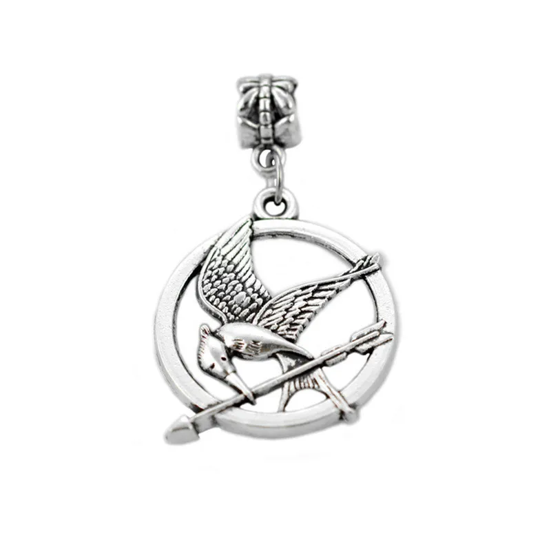 

Couqcy 2019 new Free Shipping 1Pcs Silver Bead Charm European Silver with birds Charm Pendant Bead Fit Pandora Bracelet gift