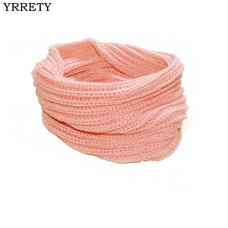 

YRRETY 2019 Autumn Winter Hot Sale New Leisure Fashion Thickened Cotton Scarf Warm Winter Knit Wool Blend Neck Warmer Scarf