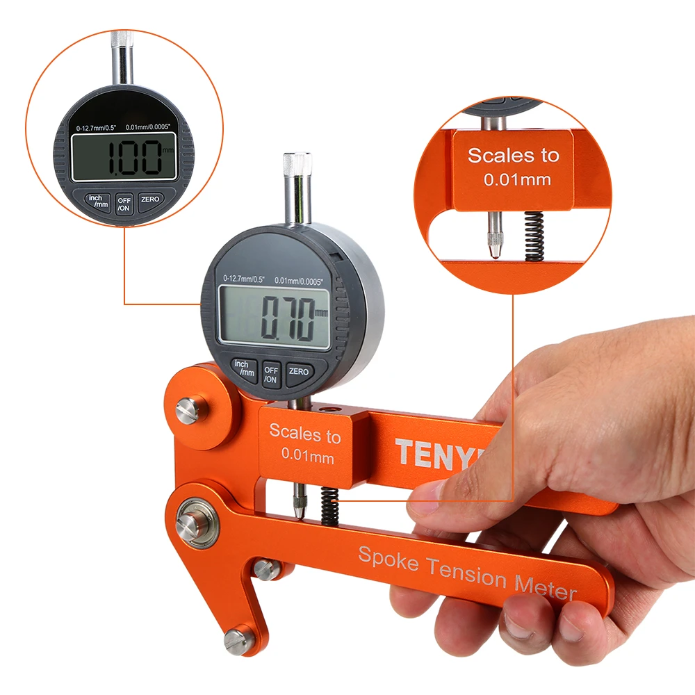 Cycling Wheel Tension Meter Spoke Indicator Bike Builders Digital Scale Measurement Tool Tools | Спорт и развлечения