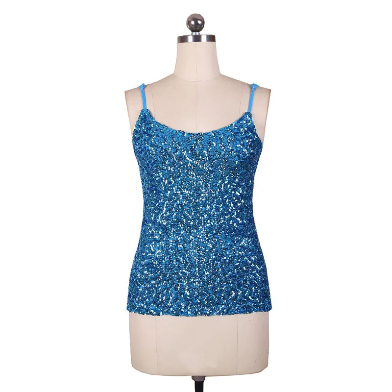 sequin spaghetti strap top