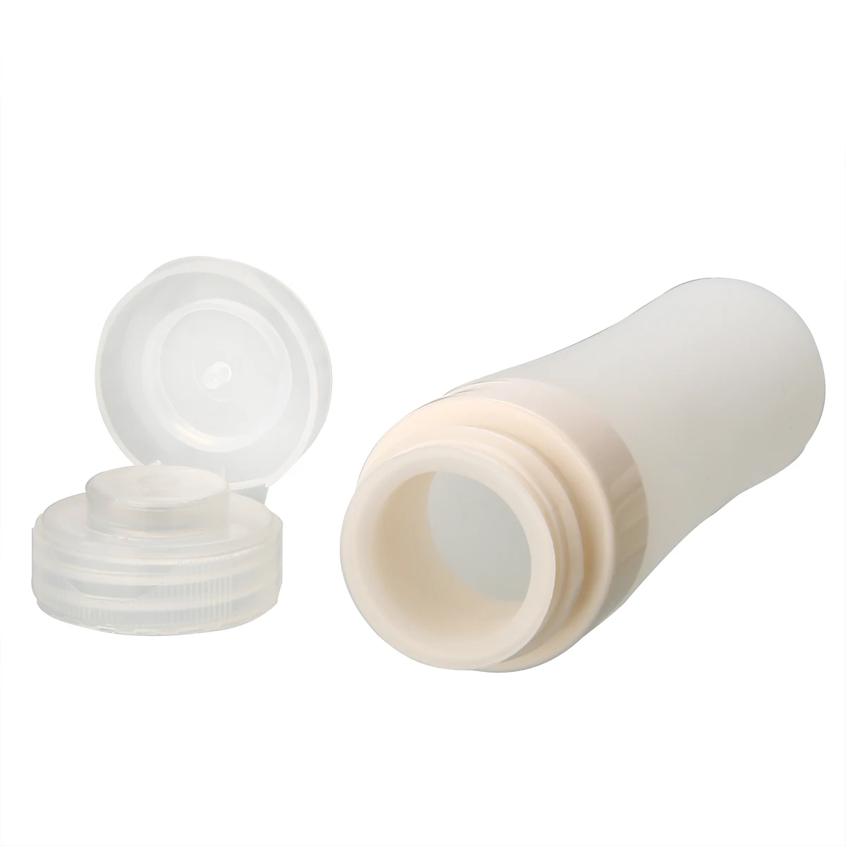 80ml Silicone Reusable Squeezable Mini Travel Bottle Lotion Shampoo Empty Travel Container For Travel Bath Tools Random Color