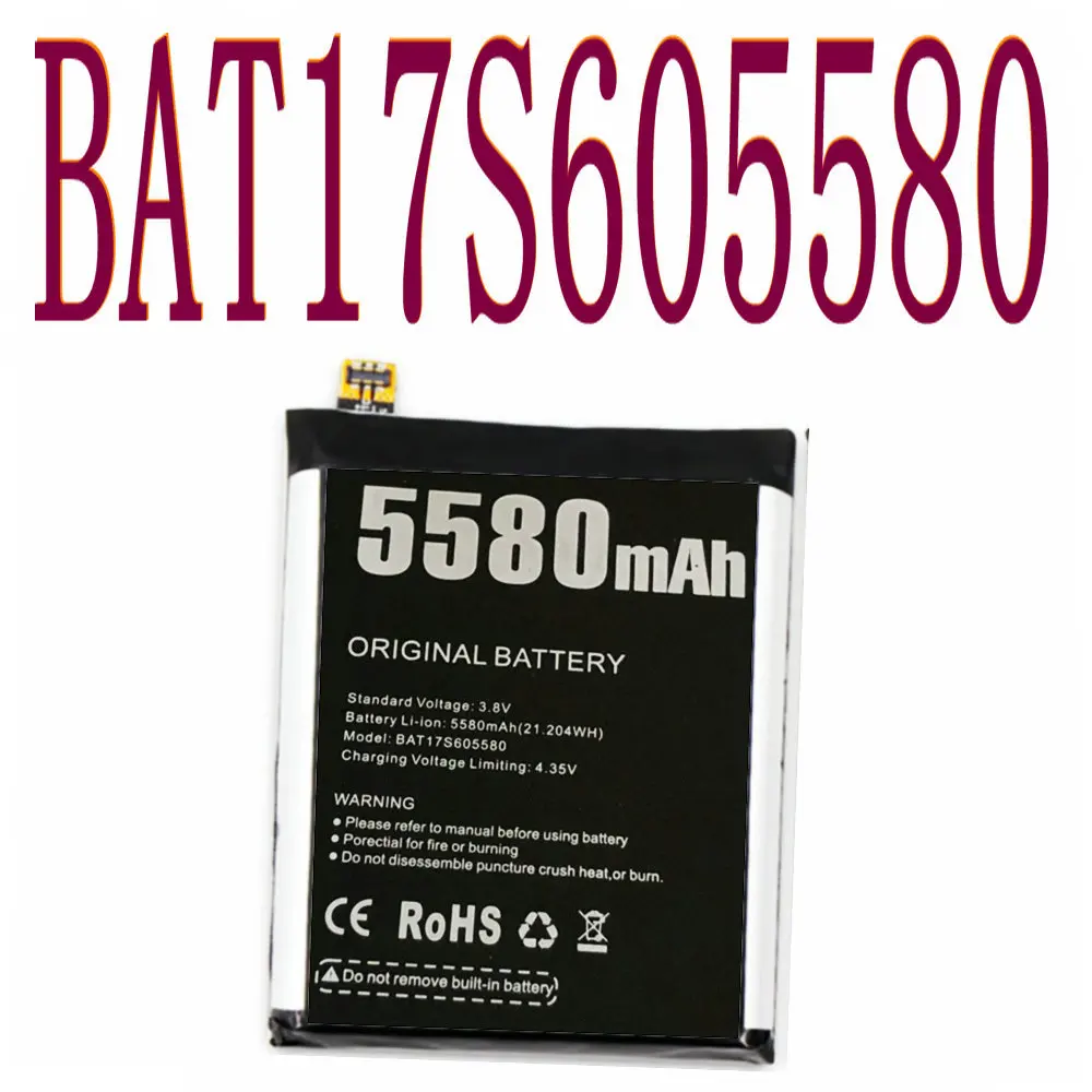 

DOOGEE S60 BAT17M15580&BAT17S605580 5580mAh Parts backup battery for DOOGEE S60 Smart Phone High quality Replacement Battery NEw