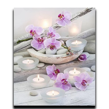 

Arts & Crafts Diy diamond painting flowers Wedding Bouquet square diamond mosaic Home Decor diamond embroidery full Candle
