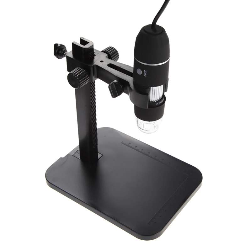 USB Digital Microscope 1000X 8 LED 2MP Endoscope Magnifier Camera with HD CMOS Sensor Lift Stand Ruler Usb Digital Microscopio