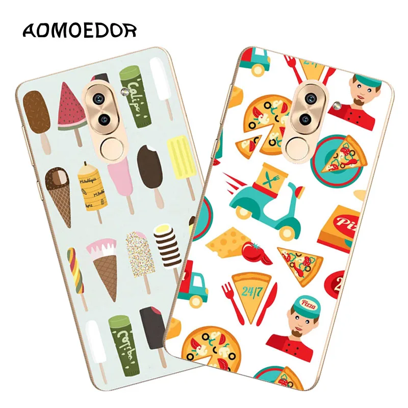 Huawei honor 6x Case Silicon Rich food Painting Soft TPU Back Cover for Phone fitted shell |