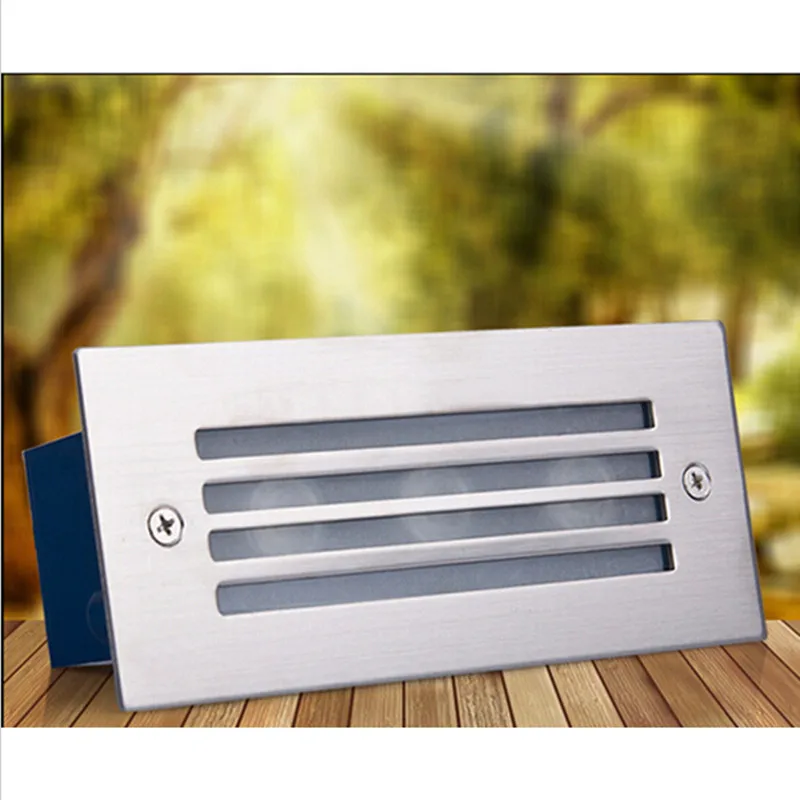 Super bright 3W Aluminium LED Wall Corner Light IP67 Waterproof led footlight stair lights