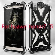 Simon Design Doom Metal Aluminum phone cases For huawei honor 7 7i case shockproof Luxury Tough Armor THOR IRON MAN Phone cover