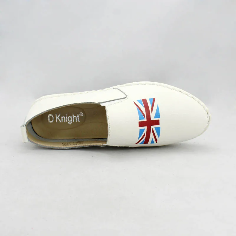 white Rond Profonde Femmes De Black Appartements Mode Véritable on Mocassins Mesdames Chaussures Slip Casual Bout Cuir Vache En Femme Bouche xqz1vSwH