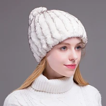 YCFUR женские шапки бини Зимние теплые 2 использования шапки шарфы для женщин эластичная шапка из меха кролика рекс шапка шейный теплый шарф женский