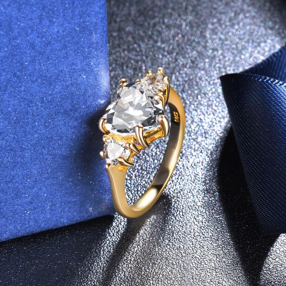 Hutang высококачественное желтое позолоченное 925 Серебряное обручальное кольцо 3.32ct aaaaa CZ циркониевые кольца для женщин обручальное ювелирное изделие
