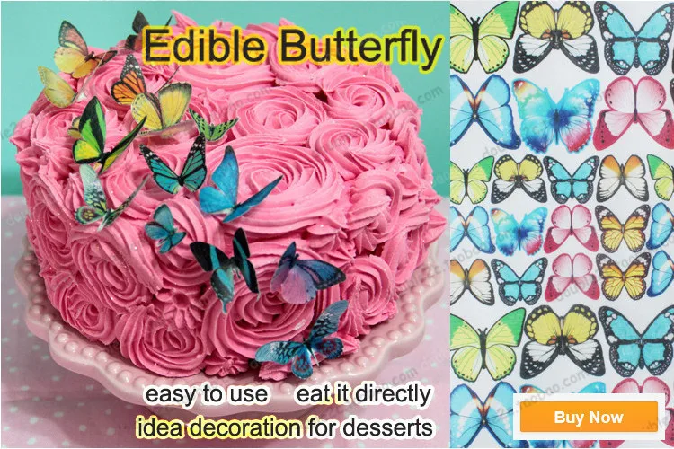 500pcs Easter Edible Butterflies For Cake 3d Edible Butterfly Cake