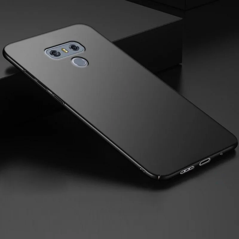 YISHANGOU чехол для телефона для LG V10 V20 V30 G3 G4 G5 G6 G7 матовый жесткий пластик чехол s для LG G7 Q6 Q7 Q8 полное покрытие защитный Coque - Цвет: Black