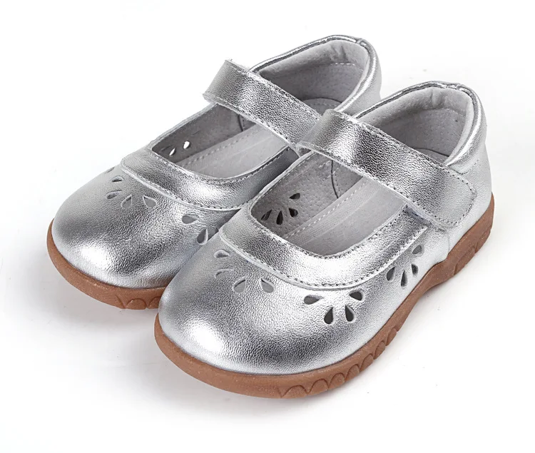 Весенняя обувь из натуральной кожи детские сандалии выдалбливают мягкое дно детская повседневная обувь для девочек принцесса обувь детская обувь малыша