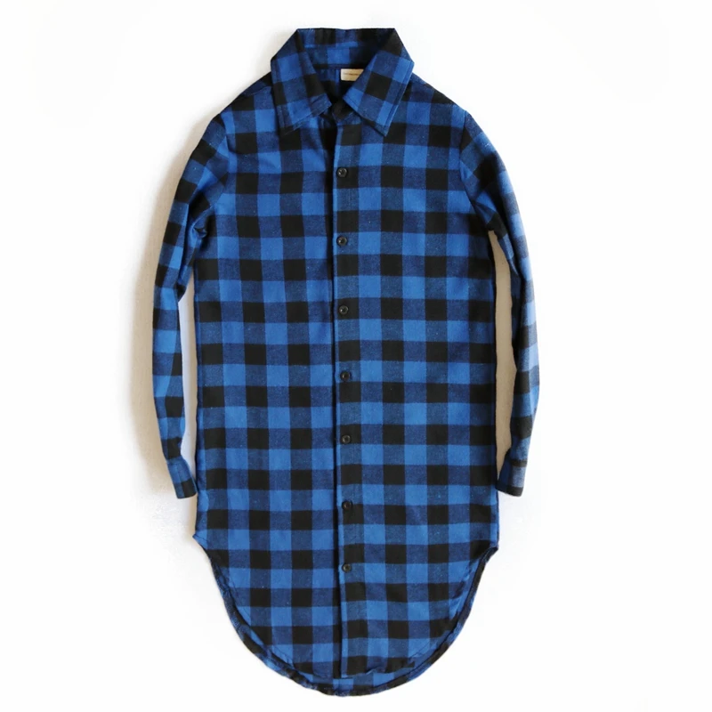 2015 fashionable casual male slim medium-long plus size slim shirt white non-mainstream shirt male
