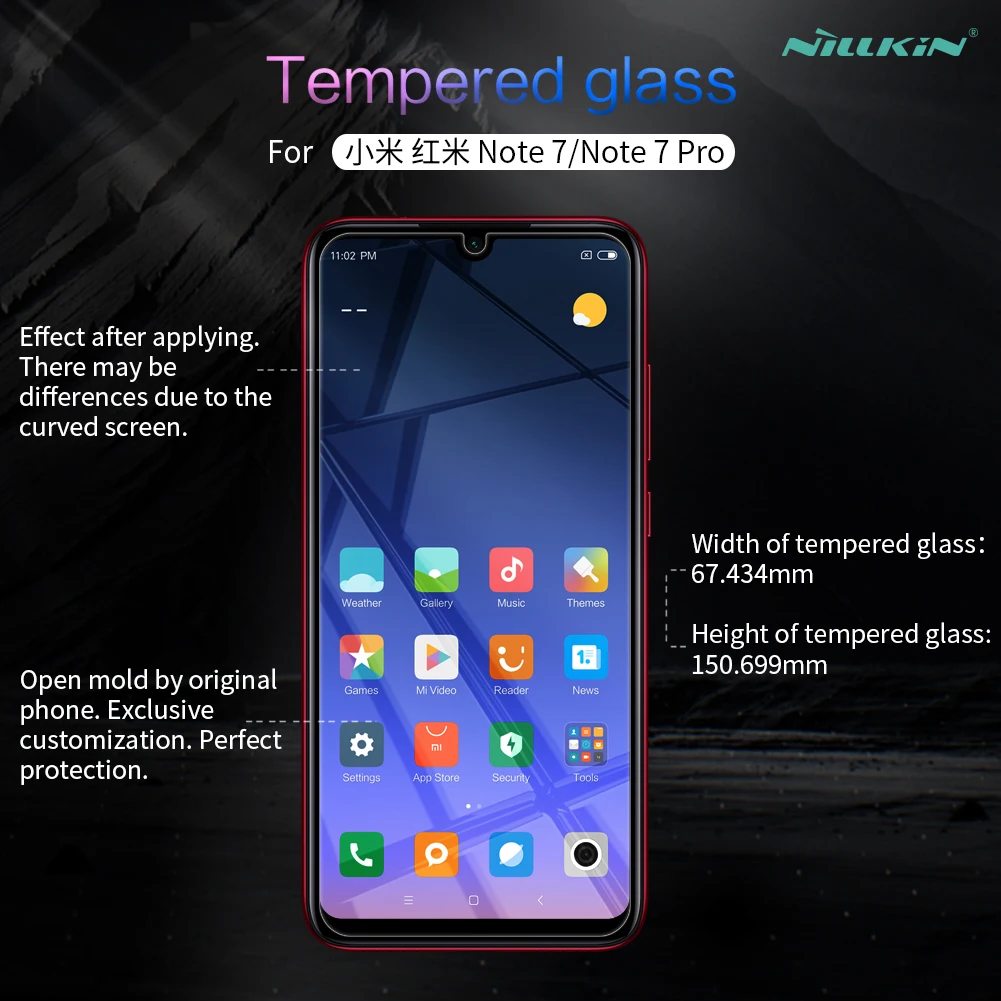 Nillkin для Xiao mi Red mi Note 8 7 6 5 Pro glass 9H+ Pro защита для экрана из закаленного стекла для Xiaomi mi 9 8 9T Pro CC9 9 8 SE glass