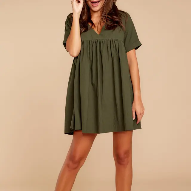army green sundress