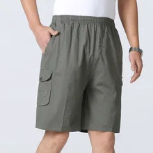 Мужские свободные шорты пляжные карманные мужские военные Короткие штаны плюс размер Высокое качество Лето