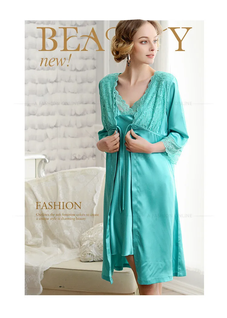 Летние сексуальные женские ночные рубашки с v-образным вырезом, кружевное платье для сна, женские пижамы, женские шелковые халаты, винтажная пижама из искусственного шелка