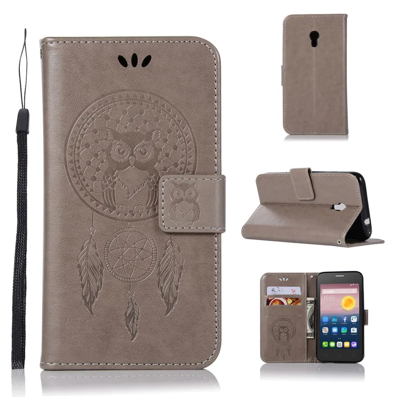 

Owl Case for Alcatel Pixi 4 5010D 4G Phone Cases Leather Wallet Book Flip Cover Alcatel Pixi 4 Pixi4 5010 OT 5010D Fundas