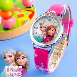 2019 новые relojes детские часы с рисунком из мультфиломов часы принцессы модные детские милый резиновый кожаный Горячие кварцевые часы для