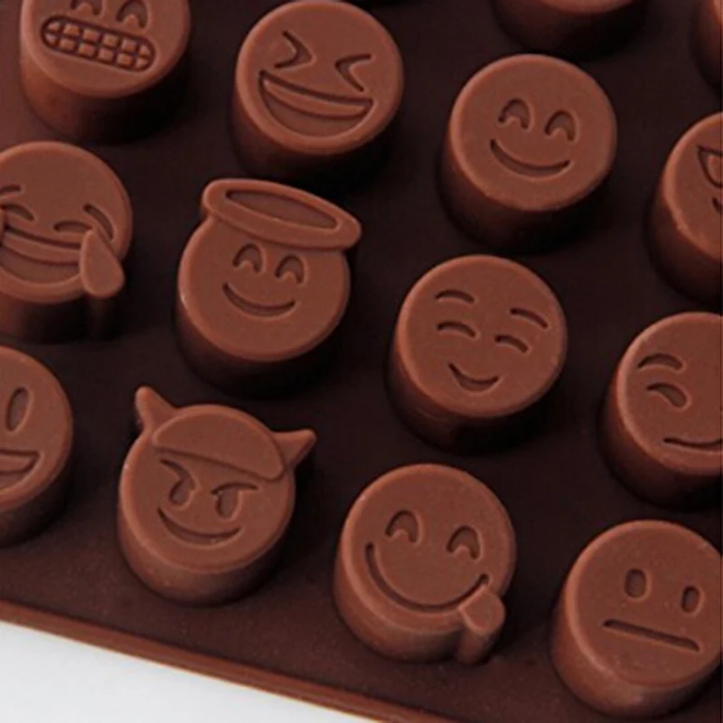 New Arrival Emoji Expression Silicone Mold Cake Chocolates Moulds Candy