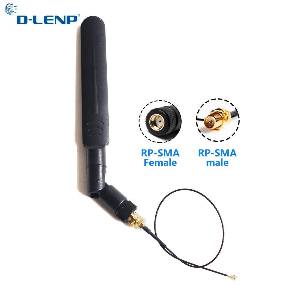 Dlenp 5dbi антенна Wifi 2,4 Ghz/5,8 GHZ Omni двухдиапазонный RP SMA male 1,13 PCI U. FL to RP SMA Female WiFi Pigtail Cable