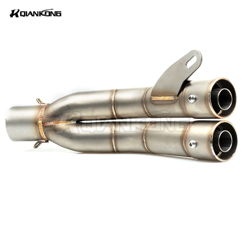 

R QIANKONG Universal 36-51mm Exhaust Muffler Pipe Case For Honda CBR1000 Hornet Kawasaki ninja er-6n z900 z650
