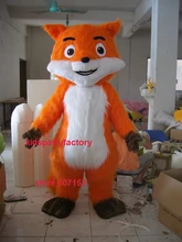 Sommer heißer verkauf!! New Adult long plüsch fox maskottchen kostüm mit anzüge schuhe hände phantasie party kleid Halloween kostüm