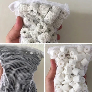 

1PC Mesh Bag Acqurium Pond Filter Net Bag For Bio Ball Ammonia Aquarium Fish Tank Drop Shipping