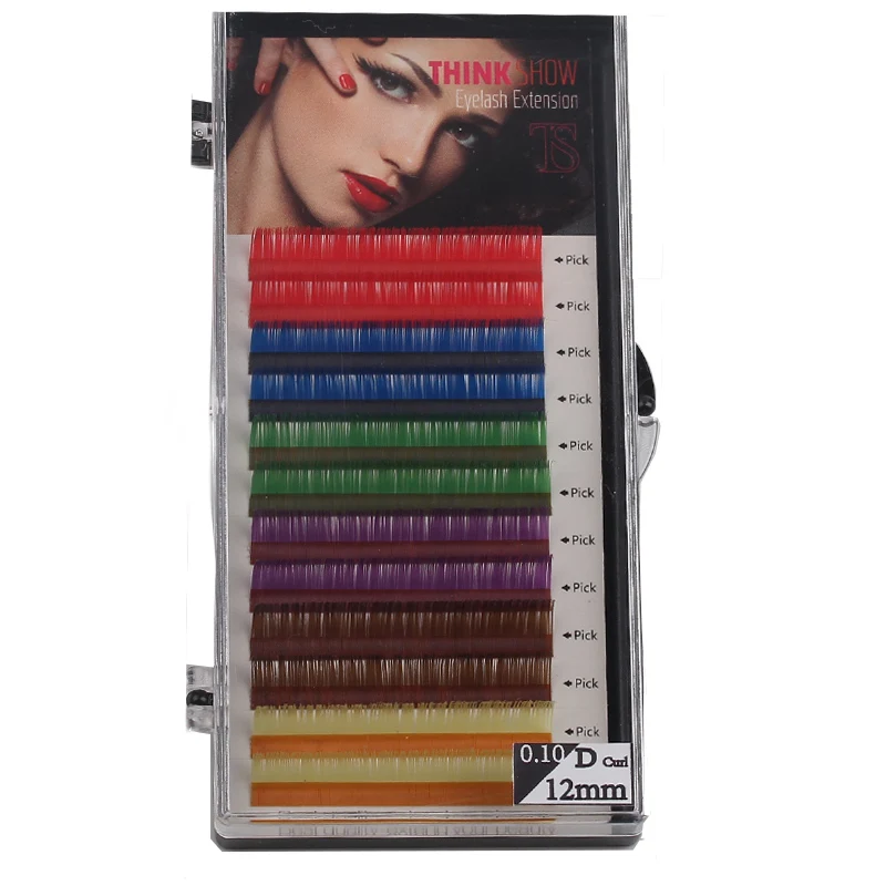 

0.07/0.1 Colorful Eyelash Extension 5 Kinds Silk Volume Lashes Natural Long Korea Eyelashes