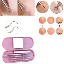 1 компл. нержавеющее пятно от акне для удаления прыщей экстрактор инструмент для борьбы с комедонами акне игла Прямая Y1130