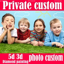 Private custom Make Your Own 3D Diamond Painting Photo Custom 5D DIY Daimond Painting Full Square / round Diamond Embroidery