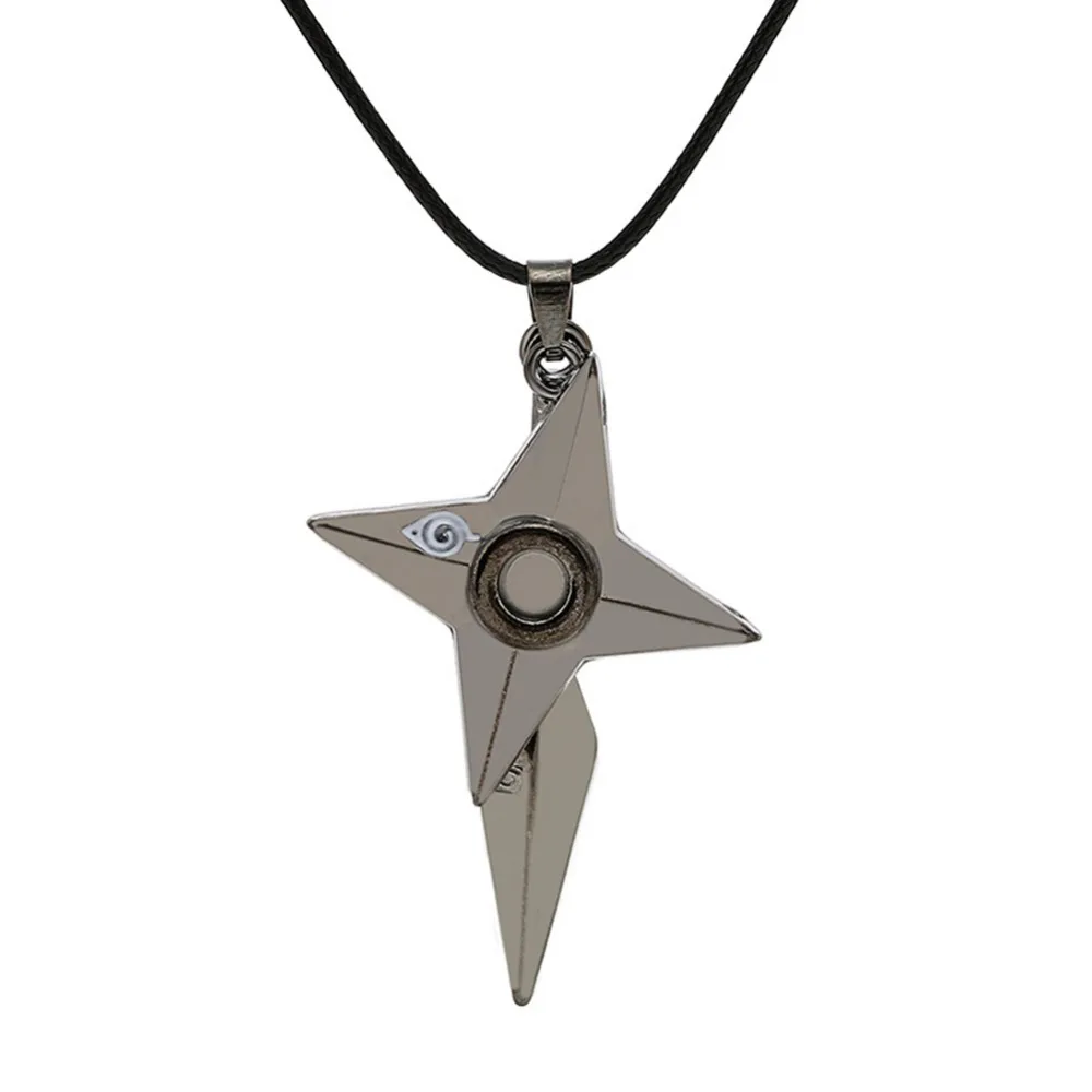 

2016 New arrival Fashion Anime Cartoon New Japan Ninja Jewelry Accessories Kunai Necklace Shuriken Action Fugure