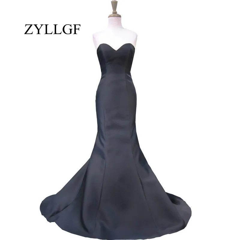 ZYLLGF Lange Wedding Party Dress 2018 Nieuwe Collectie Mermaid Sweetheart Formele Jurken Backless Zwart-wit Moeder Gown RS23 ZYLLGF Lange Wedding Party Dress 2018 Nieuwe Collectie Mermaid Sweetheart Formele Jurken Backless Zwart-wit Moeder Gown RS23