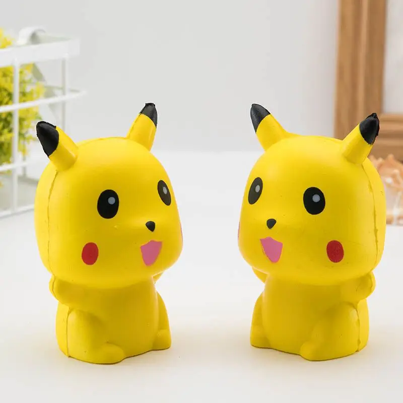 

10CM Squeeze Exquisite Fun Cute Pikachu Squishy Charm Slow Rising Simulation antistress funny gadgets interesting toys