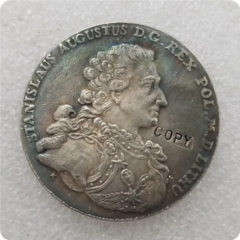 Польша THALER 1766 S.A.P. -Копия памятных монет Станислаус августа-копия монет-копия