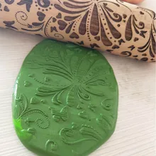 Кухонная деревянная Скалка с гравировкой резная рельефная деревянная Скалка Patisserie Outils аксессуары Скалка Rolo De Massa