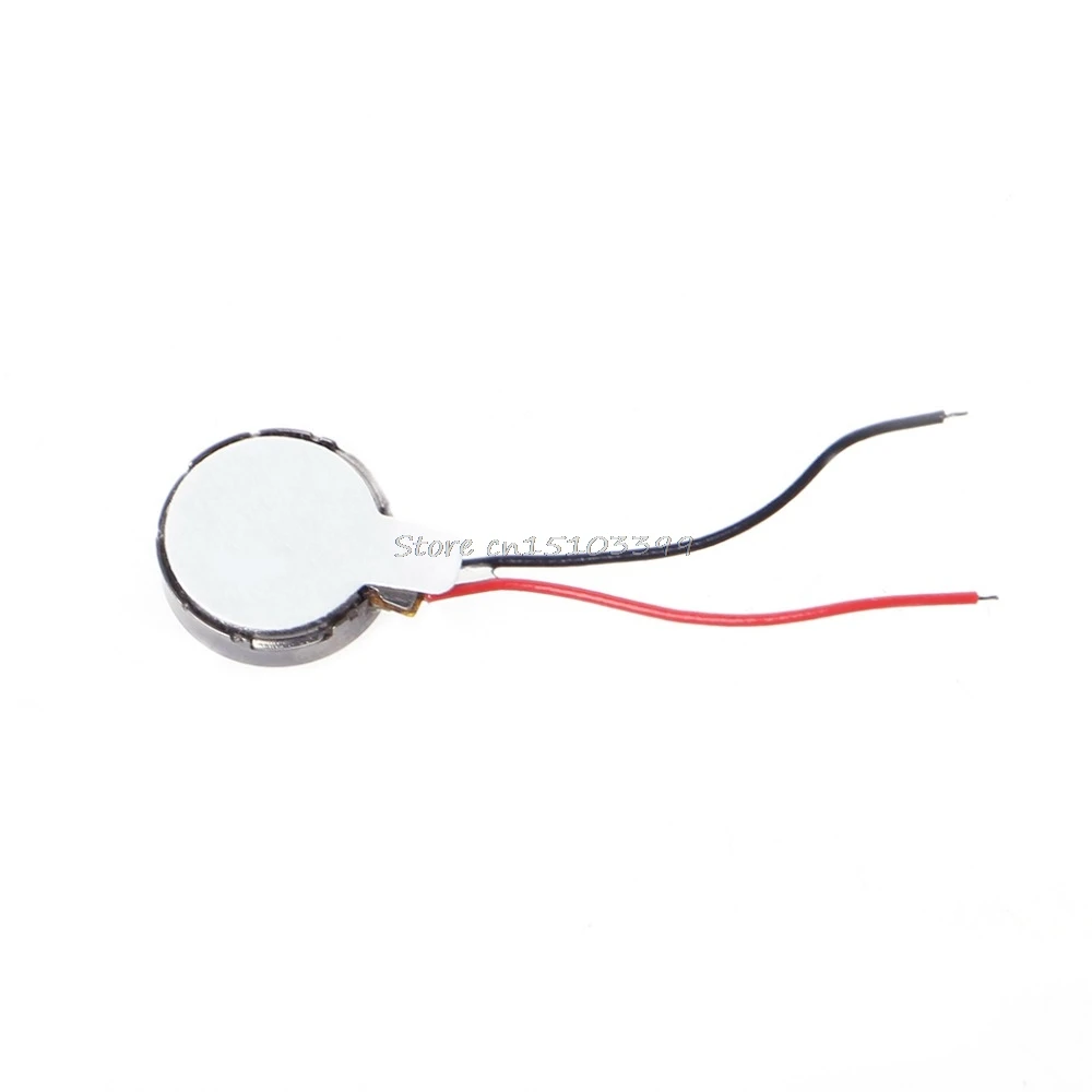 Hot 10x DC 3V 70mA 12000±2500RPM Phone Coin Flat Vibrating Vibration Motor